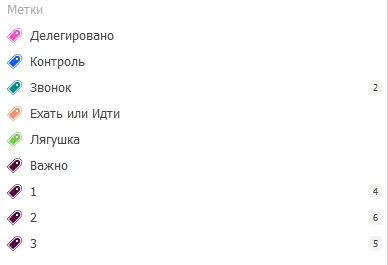 Метки в LeaderTask